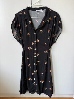 Urban Outfitters floral black dress